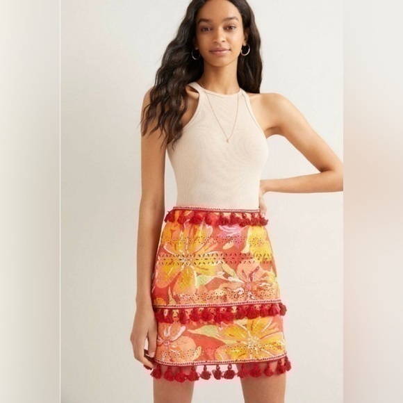 Anthropologie Colorful Skirt Size S - Picture 1 of 7